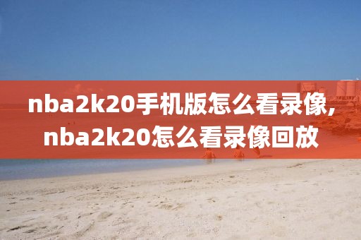 nba2k20手机版怎么看录像,nba2k20怎么看录像回放