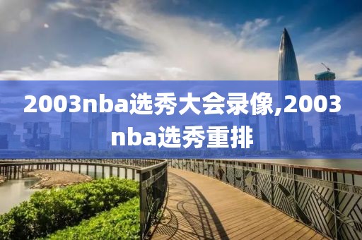 2003nba选秀大会录像,2003nba选秀重排