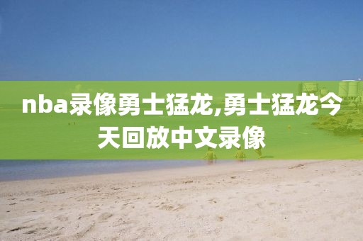 nba录像勇士猛龙,勇士猛龙今天回放中文录像