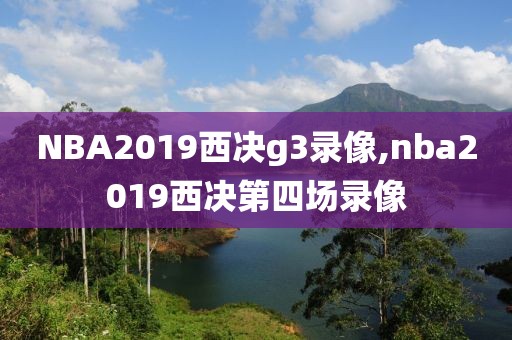 NBA2019西决g3录像,nba2019西决第四场录像