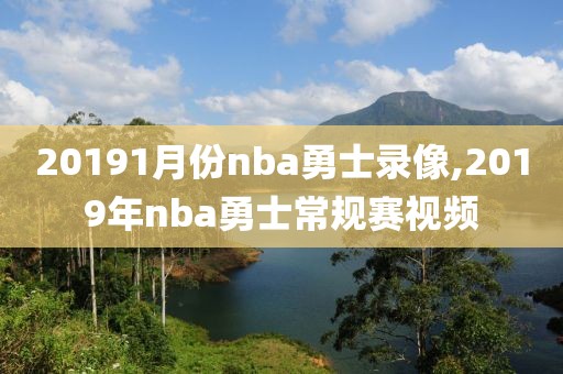 20191月份nba勇士录像,2019年nba勇士常规赛视频