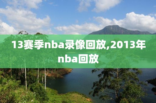 13赛季nba录像回放,2013年nba回放