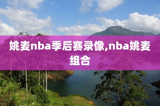 姚麦nba季后赛录像,nba姚麦组合