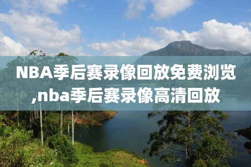 NBA季后赛录像回放免费浏览,nba季后赛录像高清回放