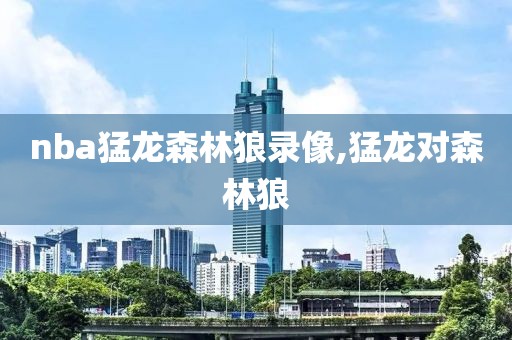 nba猛龙森林狼录像,猛龙对森林狼
