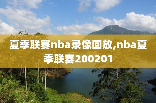 夏季联赛nba录像回放,nba夏季联赛200201